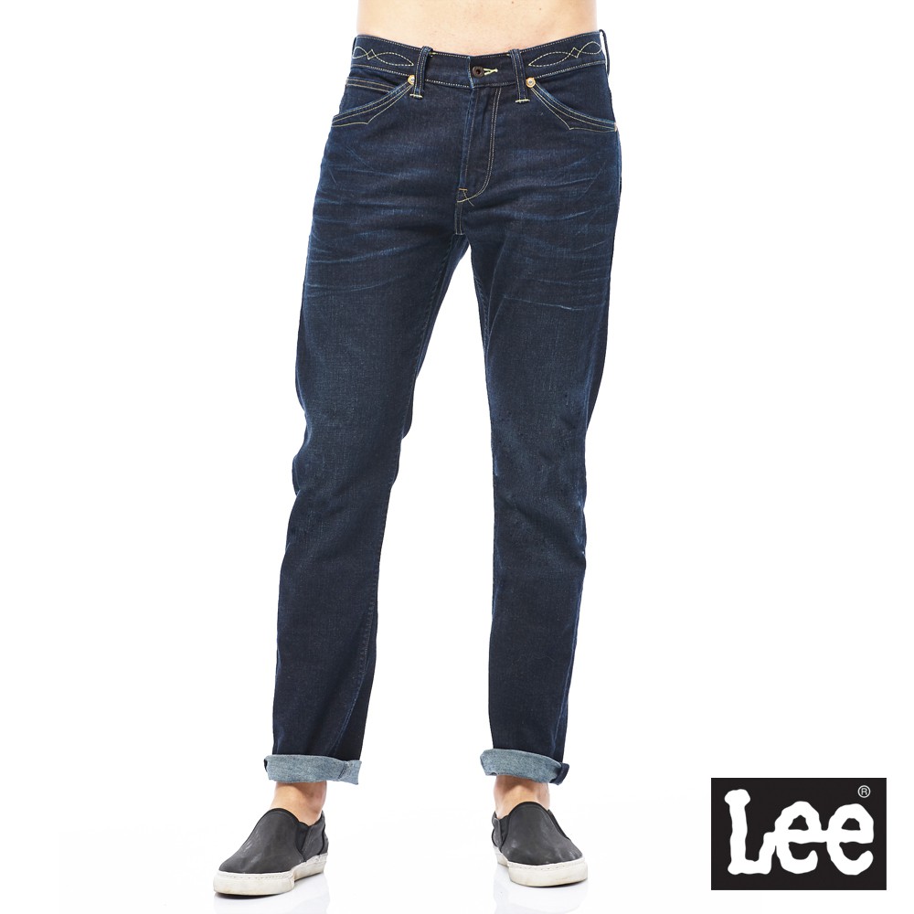 Lee 726 彈性中腰舒適小直筒牛仔褲 男 藍 101+ LL1800694LP