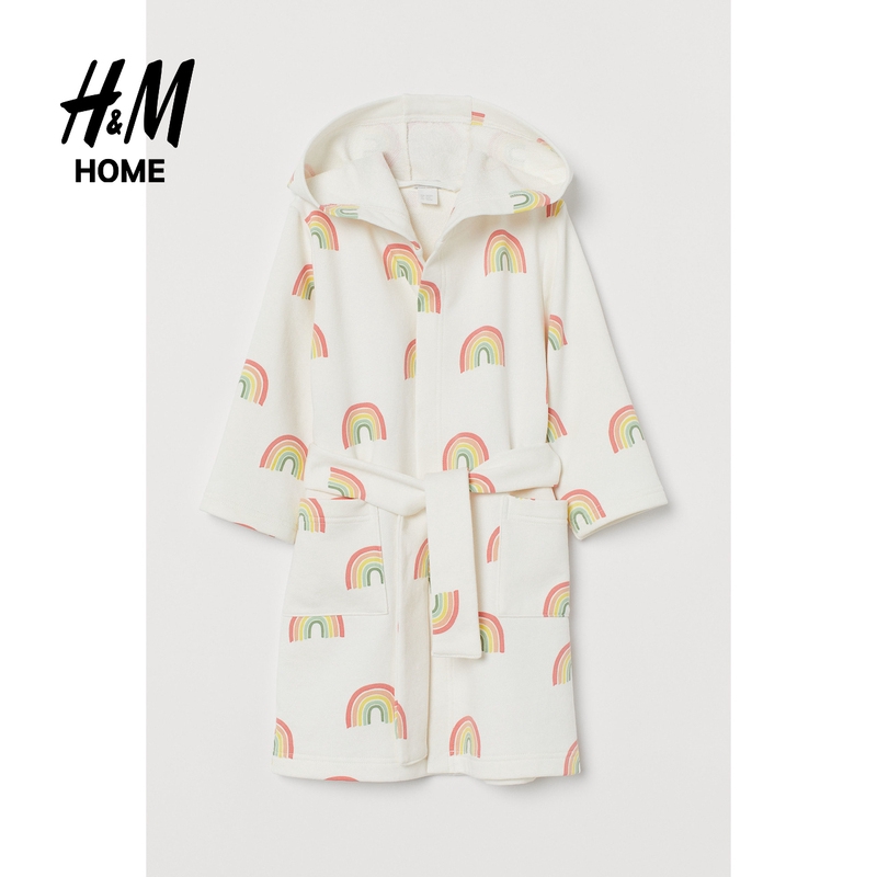 H M Home家居用品居家布藝浴袍柔軟寬鬆連帽睡袍hm 蝦皮購物