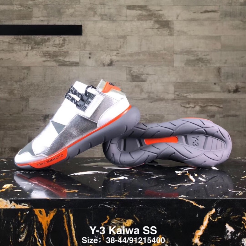 adidas Y-3 yoshi yamamoto kaiwas chunky sneaker銀橘色休閒彈性帶男女運動鞋| 蝦皮購物