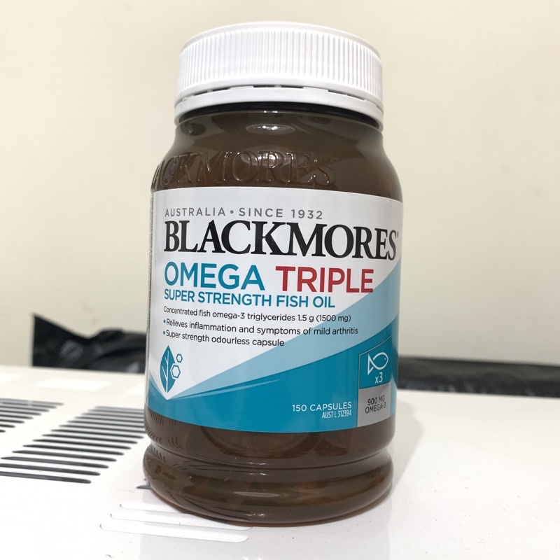 現貨特價出清🐠澳洲代購 Blackmore澳佳寶Omega Triple Fish Oil 三倍高濃縮深海魚油 150顆