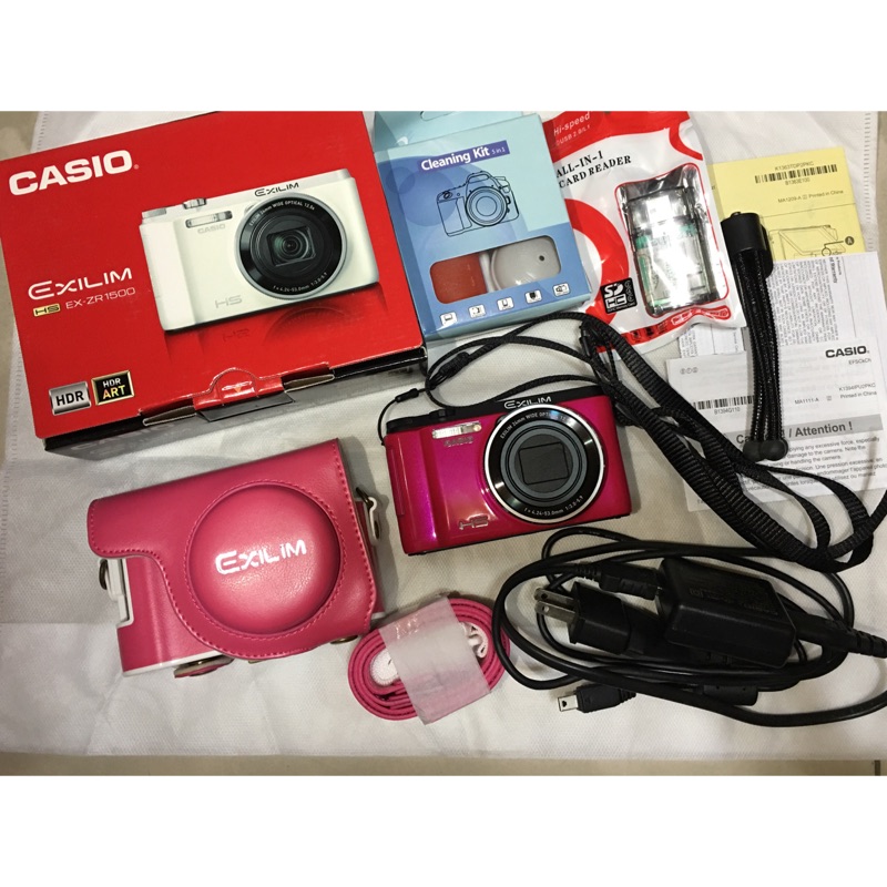 CASIO EX-ZR1500 很美的桃紅色 美顏自拍神器