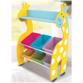 超可愛/全新多功能兒童書櫃置物玩具收納櫃+書桌組