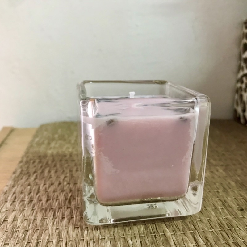 純手工天然美國大豆蠟荷荷芭油芳香蠟燭(小)-粉紫