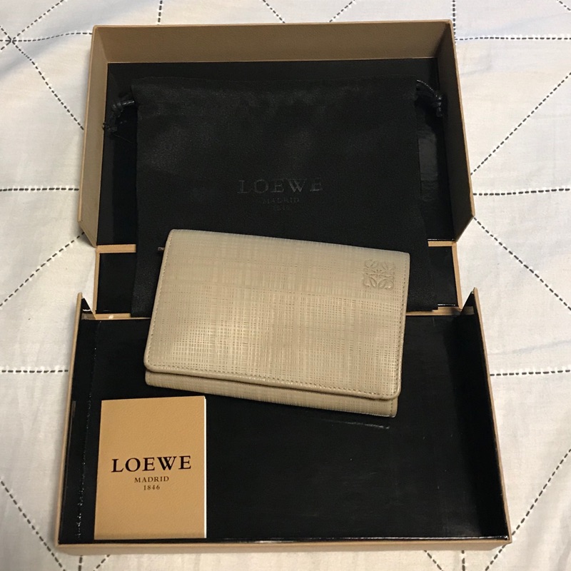 二手正品 八成新 Loewe短夾