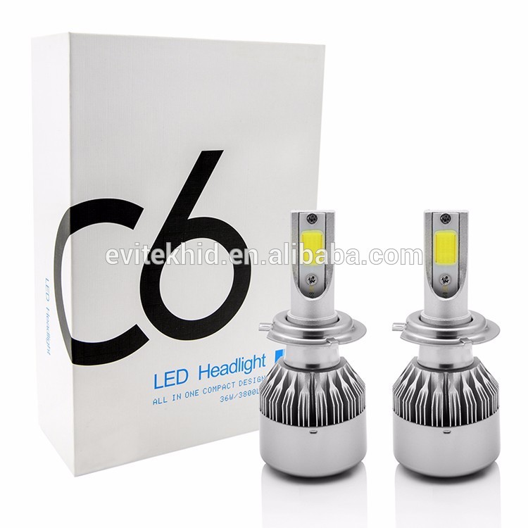 【Max魔力生活家】LED C6 大燈 35w 3000K 黃金光 H7 9006 LED大燈 (超低價 實施中）
