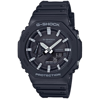 【CASIO】卡西歐 G-SHOCK 八角 雙顯手錶 GA-2100-1A 臺灣卡西歐保固一年
