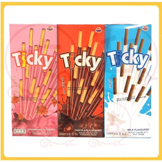 ｛吃貨驛站｝泰國 TICKY奇趣棒 巧克力/牛奶/草莓 22g 巧克力 草莓棒 pocky 蛋奶素 牛奶