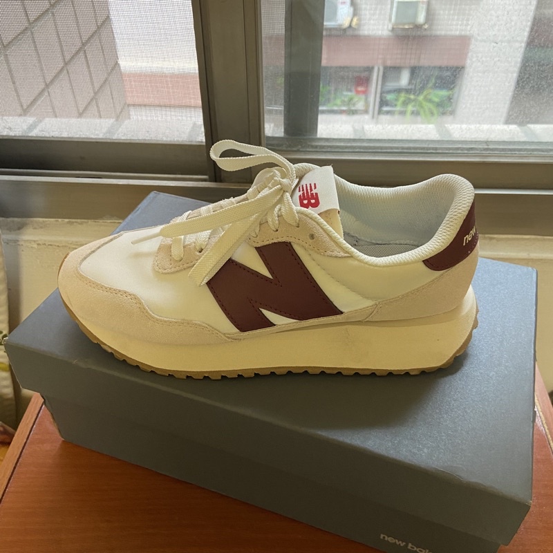 New balance 237 酒紅 米白 韓國 23.5 MS237SB