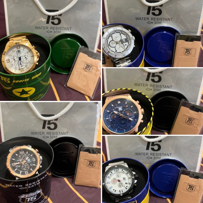 T5 多款石英鋼錶帶手錶 全新賠本出清，⚠️請自行更換電池⚠️附提袋（提袋數量有限）