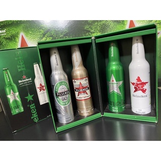 海尼根 Heineken 140週年紀念瓶 紀念鋁瓶 紀念瓶 紀念瓶組 紀念罐 紀念品 收藏品 收藏組 盒裝 鋁瓶 鋁罐
