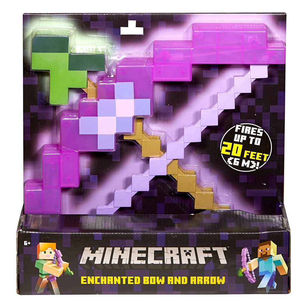 台灣現貨🈶️實拍圖官方Minecraft麥塊創世神弓箭紫色附魔弓箭套裝可彈射Minecraft玩具武器Cosplay道具