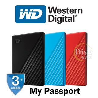 【公司貨】WD 威騰 My Passport 1TB 2TB 4T 5T 2.5吋 外接式 行動硬碟 外接硬碟