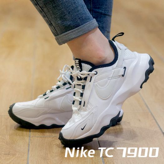[現貨]沃皮斯潮流 Nike TC 7900 熊貓 黑白 休閒鞋 厚底 增高 女款 DR7851-100
