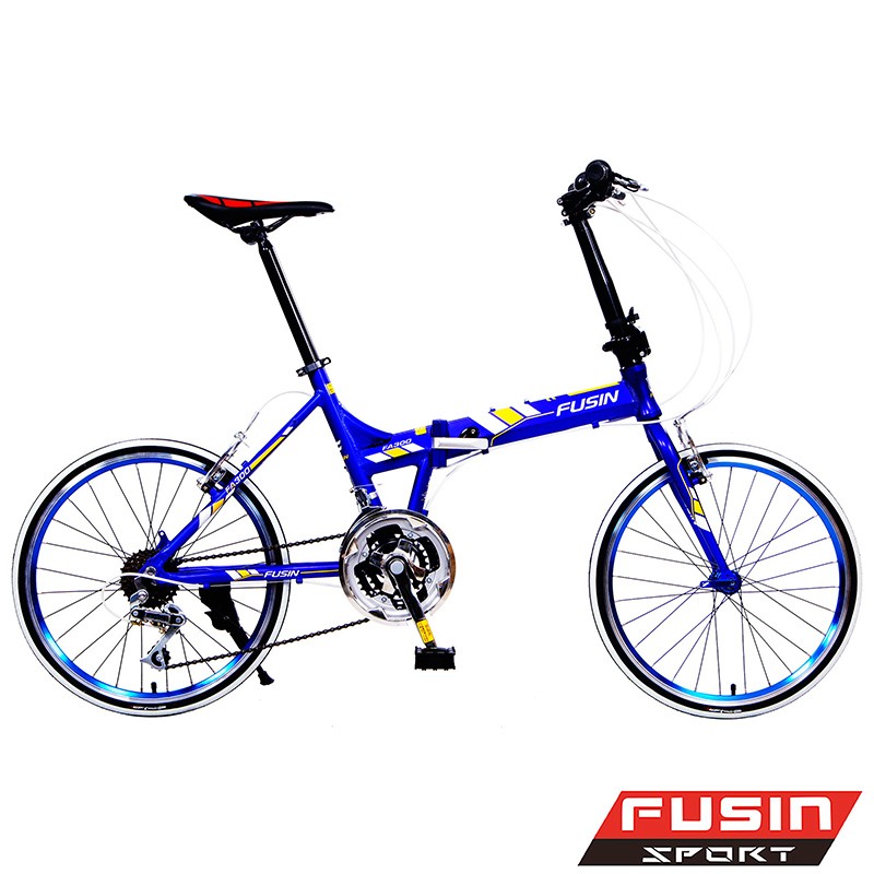 【FUSIN】FA300A+鋁合金20吋21速451陽極輪圈搭配CST彩胎折疊車-服務升級免組裝