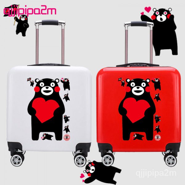 熊本熊卡通日本熊周邊學生大容量行李箱男女時尚萬向輪拉桿箱-YH