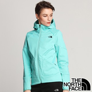 【美國 The North Face】女 連帽刷毛外套 『薄荷藍』NF0A3L9F