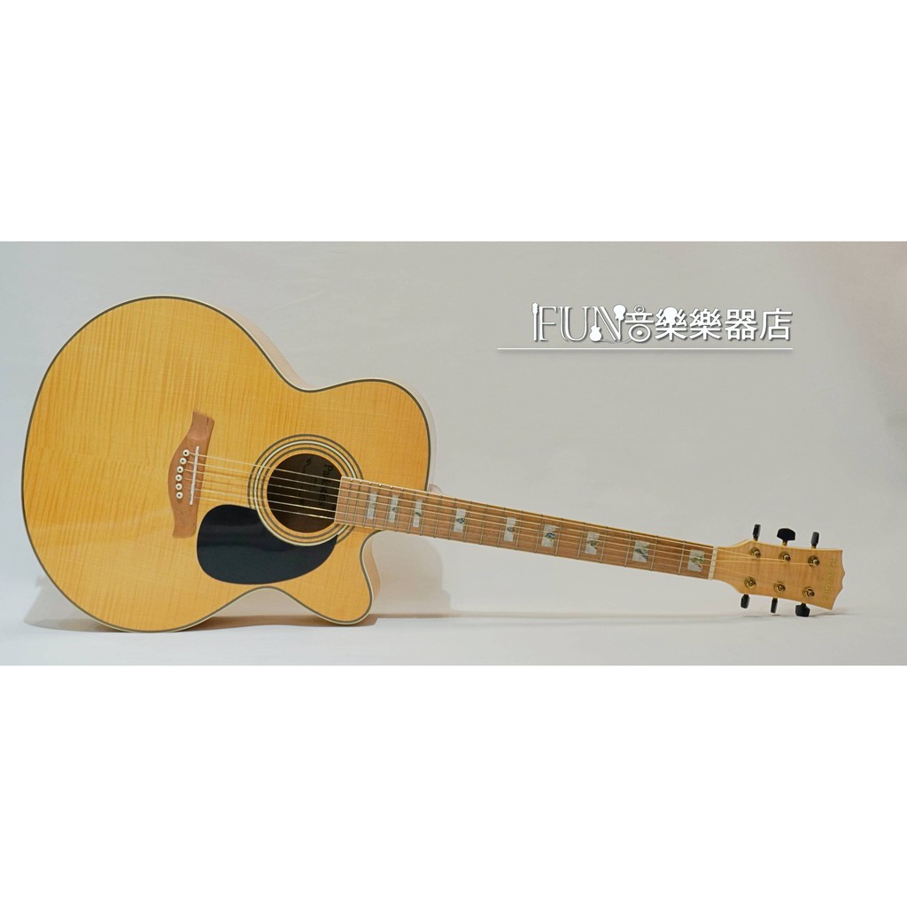 【Fun音樂樂器店】Parksons PG-4264 楓木虎紋民謠吉他