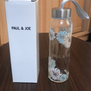 <可當天出貨>Paul&Joe 全新轉賣專櫃正品玻璃水瓶水壺300ml 經典橙花花紋 聖誕 交換禮物