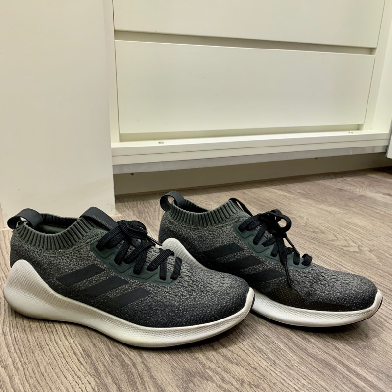 Adidas/PUREBOUNCE+M/愛迪達/慢跑鞋/男鞋/8.5號/墨綠/絕對正品/百貨公司購入/二手/無盒