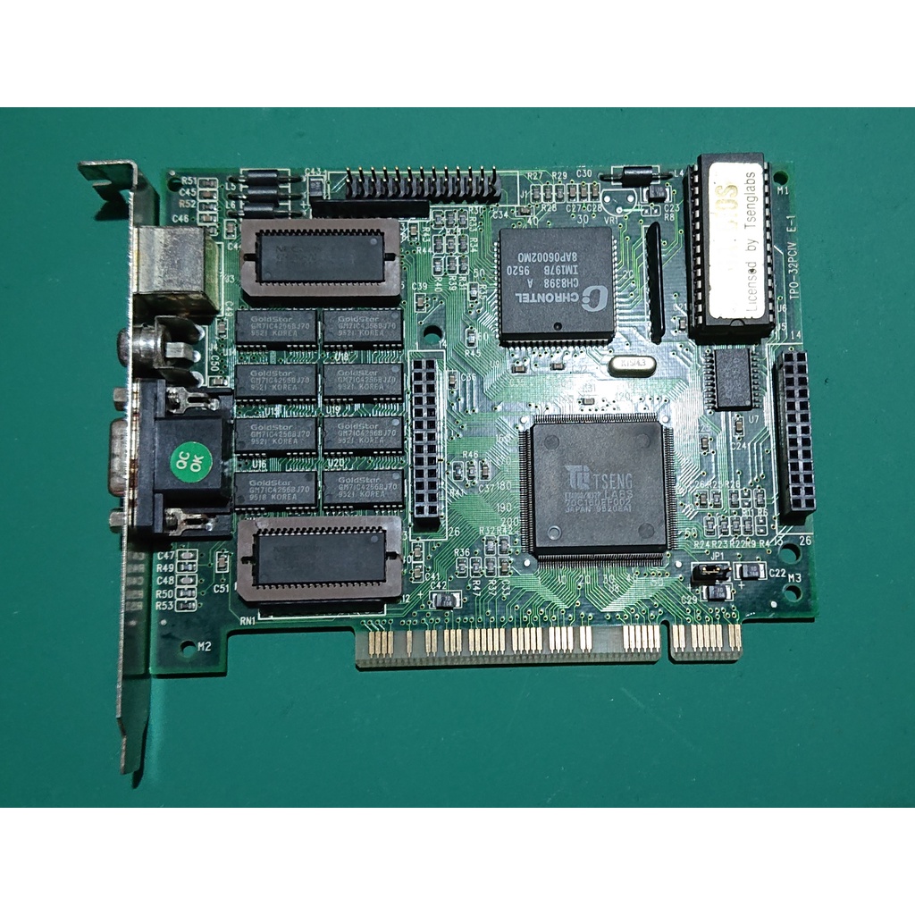 PCI 介面 Tseng ET4000/W32P LABS 曾氏 顯示卡