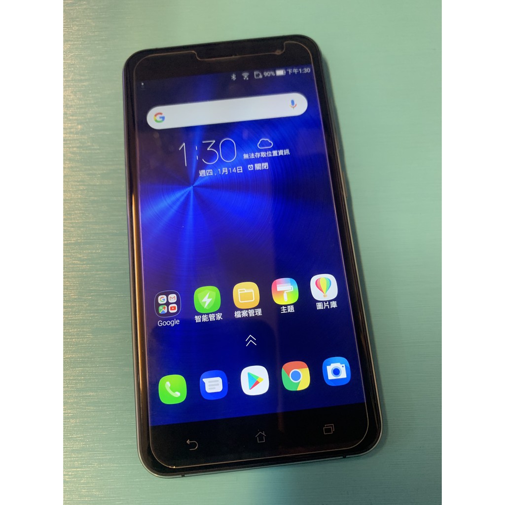 皇家3c Asus 華碩zenfone 3 Ze552kl 4 64 外框多傷功能正常黑色中古二手 蝦皮購物