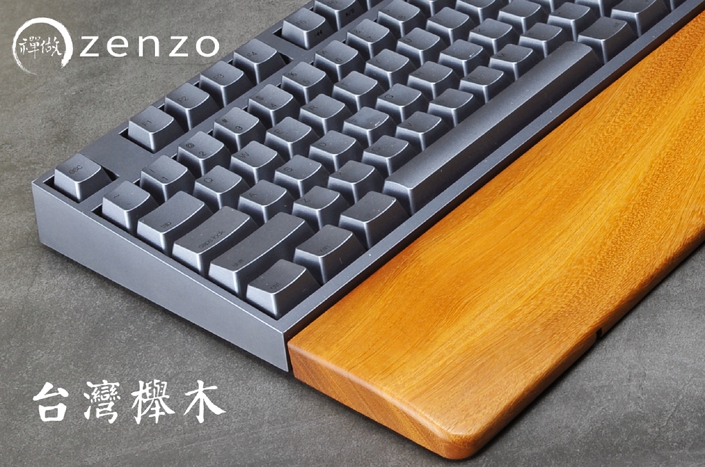 【改裝軍團】[SN20125] Zenzo禪做 台灣櫸木 雞油 60/Minila 鍵盤實木手托(台灣製造)