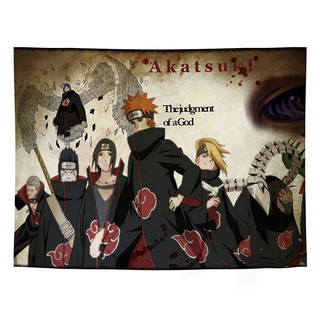 現貨日式動漫火影忍者背景布ins掛布墻布背景墻床頭臥室墻面裝飾掛毯 