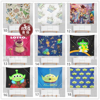 【阿布兔賣場】玩具總動員掛布 三眼怪掛毯 巴斯光年卡通背景布 墻布 壁毯 露營掛布 墻壁裝飾 送星星燈+安裝包 可客製