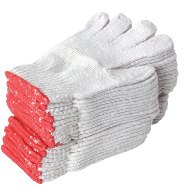 三花20兩棉紗手套(紅邊)