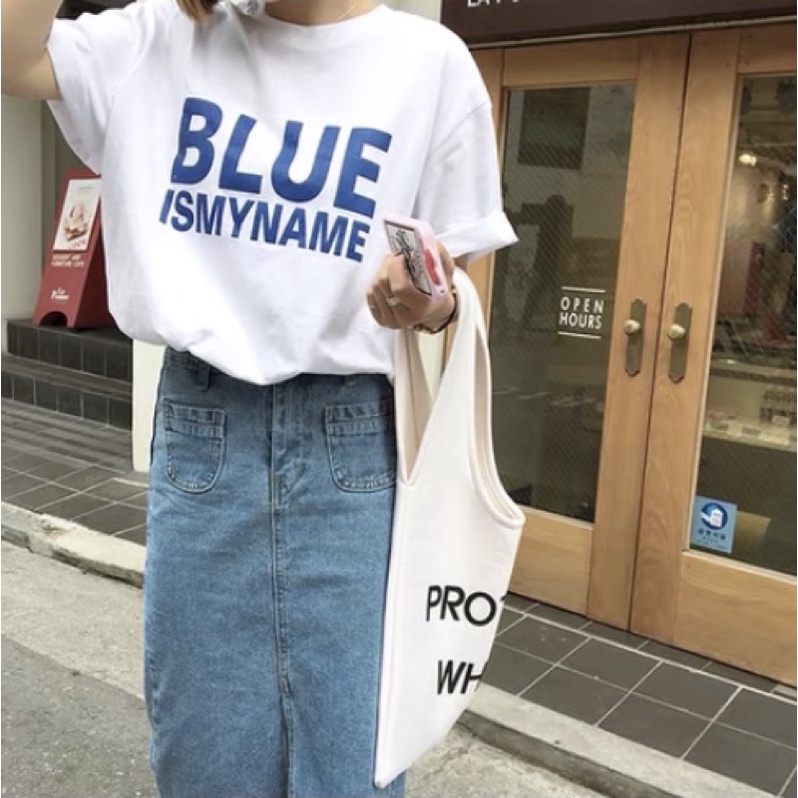 BLUE IS MY NAME白色上衣