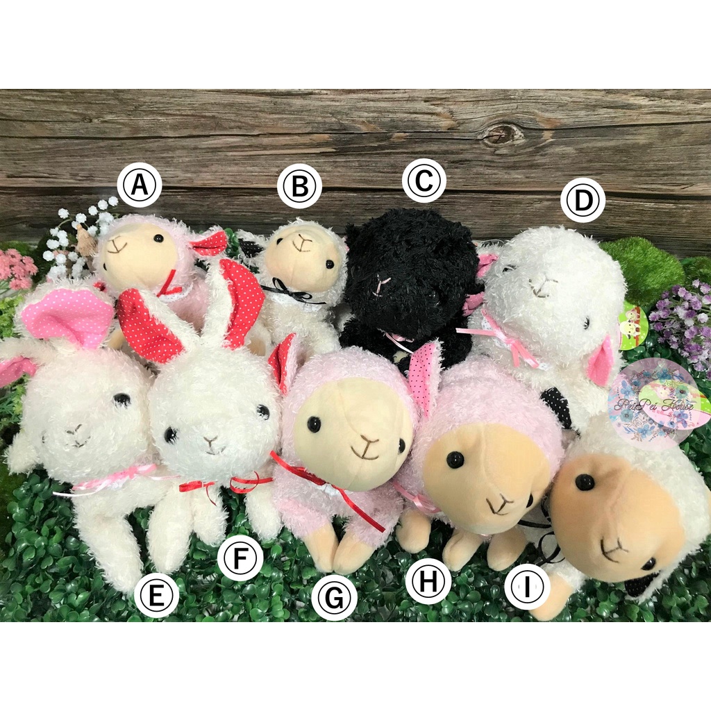 【✿佩佩部屋✿】SHINADA 日本正版 日貨 可愛 動物 牧場 農場 兔子 綿羊 蓬鬆 柔軟 絨毛 娃娃 玩偶 布偶