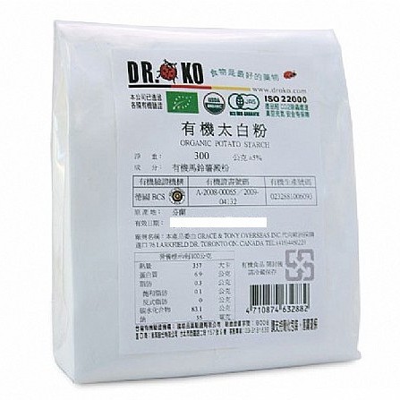 DR.OKO德逸 有機太白粉 300g/包(另有即期品效期至2024.06.26)