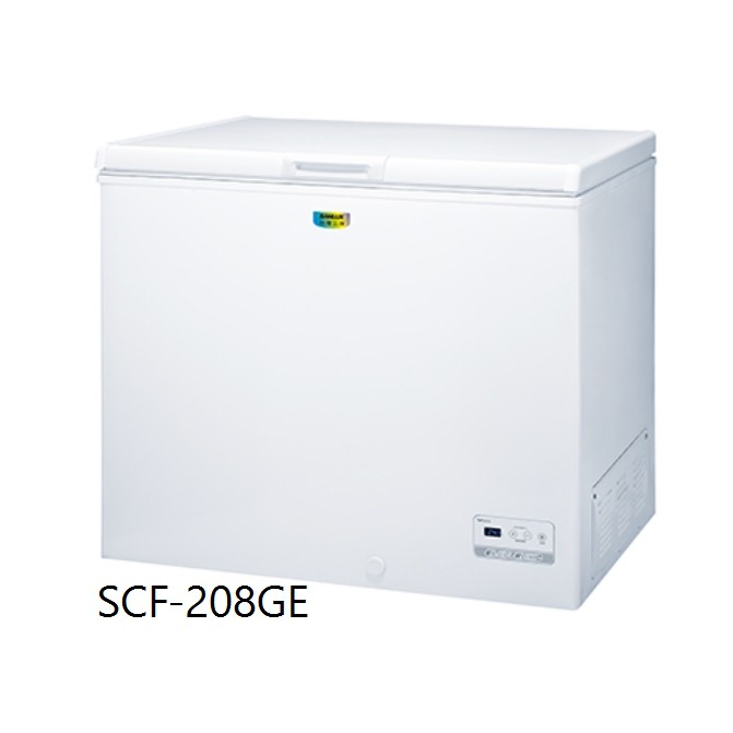 Sanlux台灣三洋上掀式直冷型冷凍櫃208L  GE節能系列 SCF-208GE/208GE/艾倫瘋家電