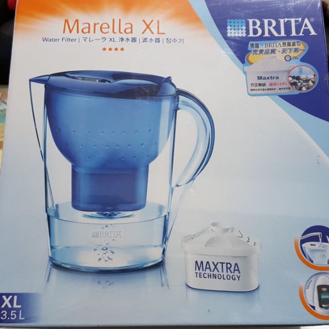 BRITA Marella XL 馬利拉3.5L濾水壺(含1濾芯) 藍色/全新未拆