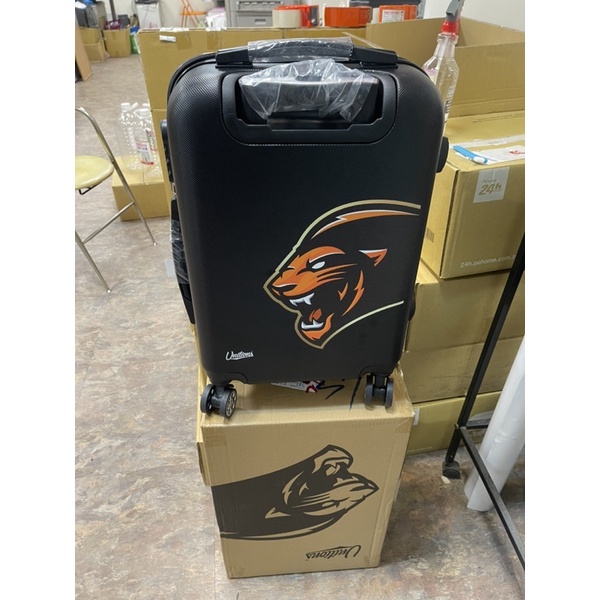 全新品 防刮材質 兩面雙色 統一獅 猛獅總冠軍紀念登機箱 行李箱 20吋