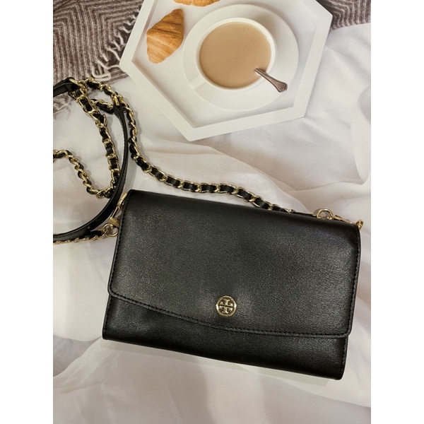 Tory Burch WOC 二手鏈帶皮夾包