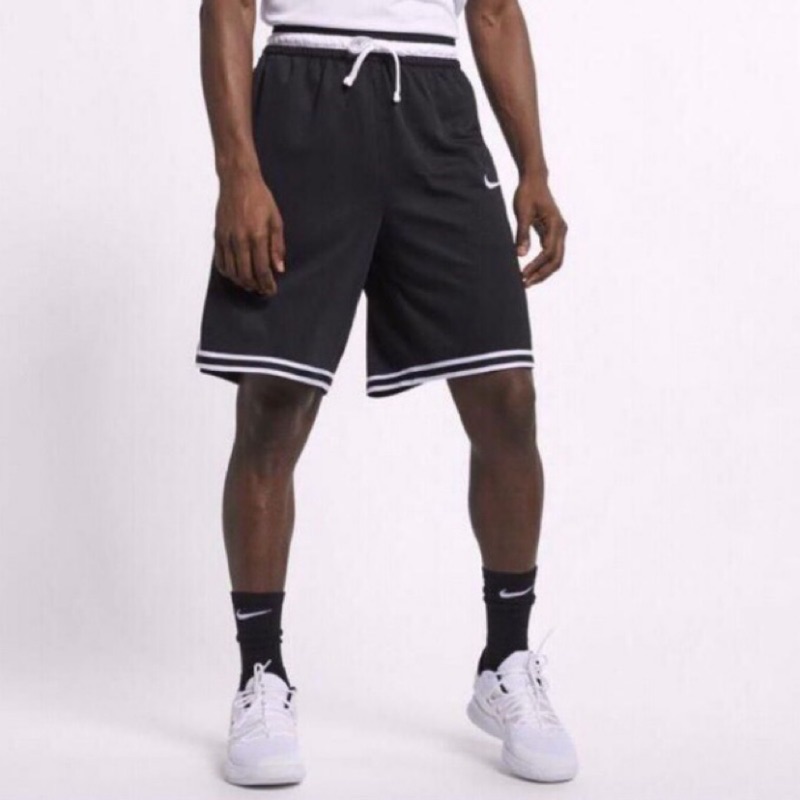 Nike Dri-Fit DNA Elite 刺繡 籃球褲 運動短褲 黑白 AT3151-010