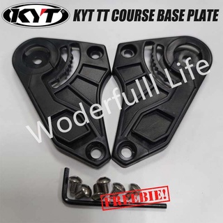 Kyt TT 課程底板 ABS 齒輪底板用於 KYT KYT TT 課程頭盔一套免費工具