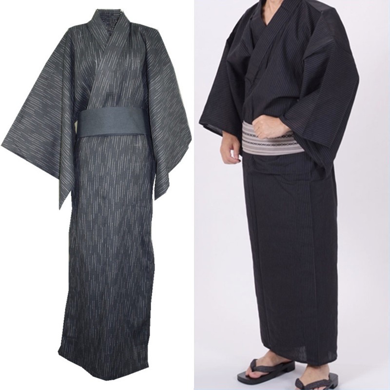 日本男款甚平和服浴衣長袍睡袍 蝦皮購物