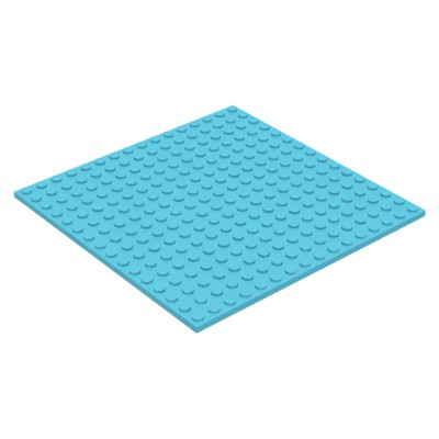 【台南 益童趣】LEGO零件 91405 淺藍色 薄板 全新 16x16 plate 基底 底座 底板 6022011
