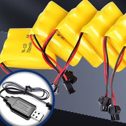 電池 玩具 鋰電池 玩具充電電池組3.6伏4.8V7.2 6 9.6V挖掘機越野遙控車USB線充電器