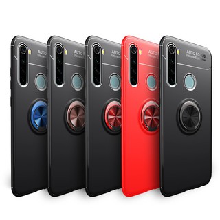 紅米note9Pro max車載金屬指環支架小米10手機殼K30磨砂矽膠套紅米Note8T Note10 Lite