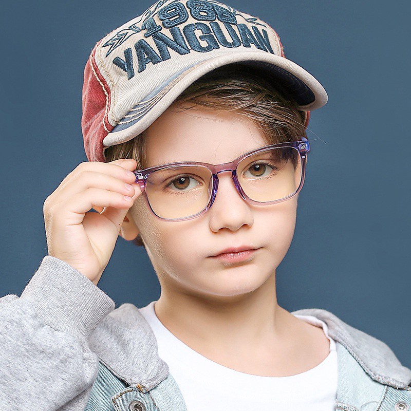 兒童防藍光眼鏡 濾藍光眼鏡 電腦眼鏡 保護眼睛 兒童手機眼鏡 抗藍光平光鏡 護目鏡 兒童防藍光眼鏡透明色TR90小孩藍光