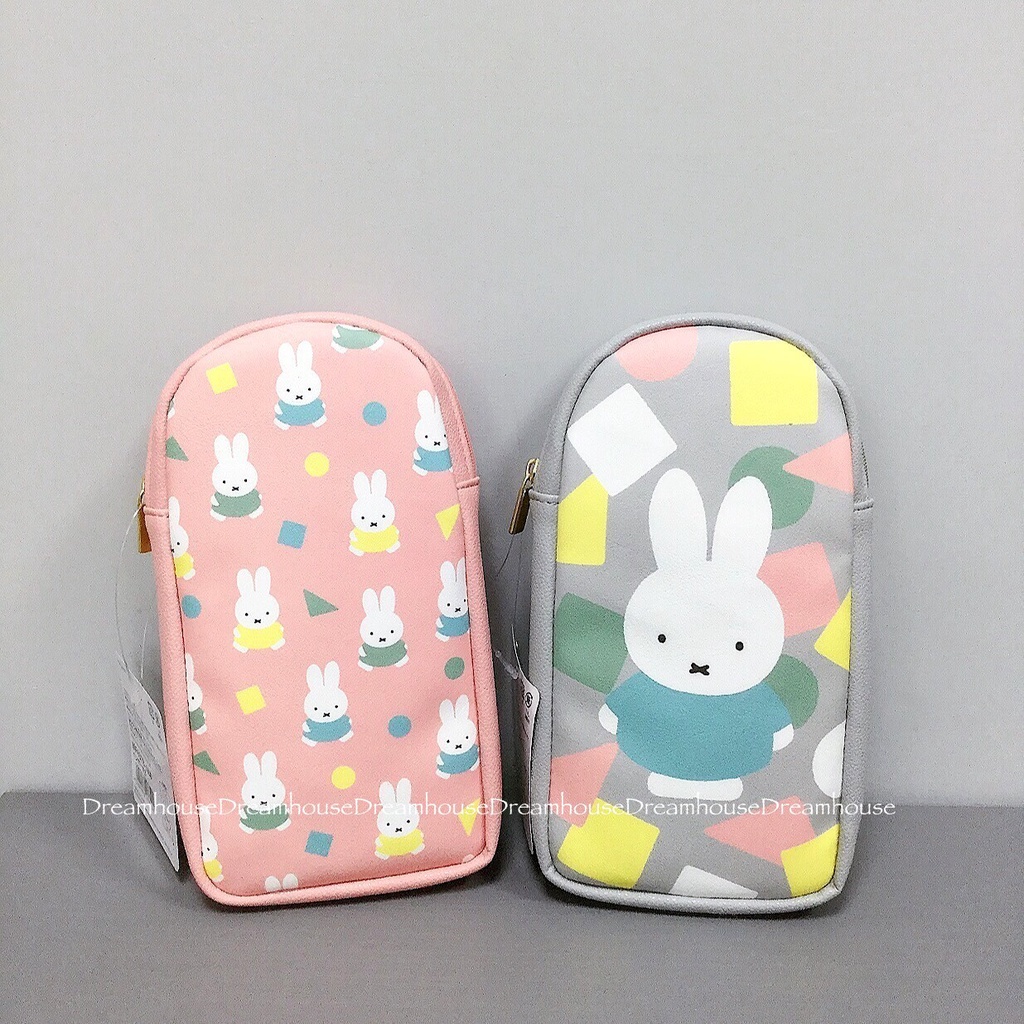 日本帶回 miffy 米菲兔 米飛兔 米飛 米菲 皮革 防水 直式 筆袋 鉛筆盒 鉛筆袋 刷具包 化妝包 收納包 萬用包
