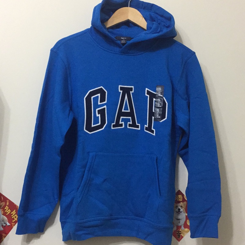 *現貨* 日本 Outlet購入 GAP KIDS版本 連帽T 藍