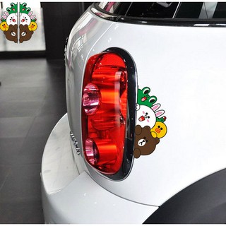 「現貨」LINE熊大、可妮兔造型款式標誌貼、汽車車貼標誌、車用精品 -防水、防曬、防褪色