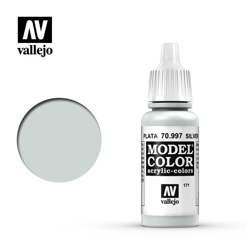【龍門】Vallejo Model Color 銀色（金屬色） 70997 (171)