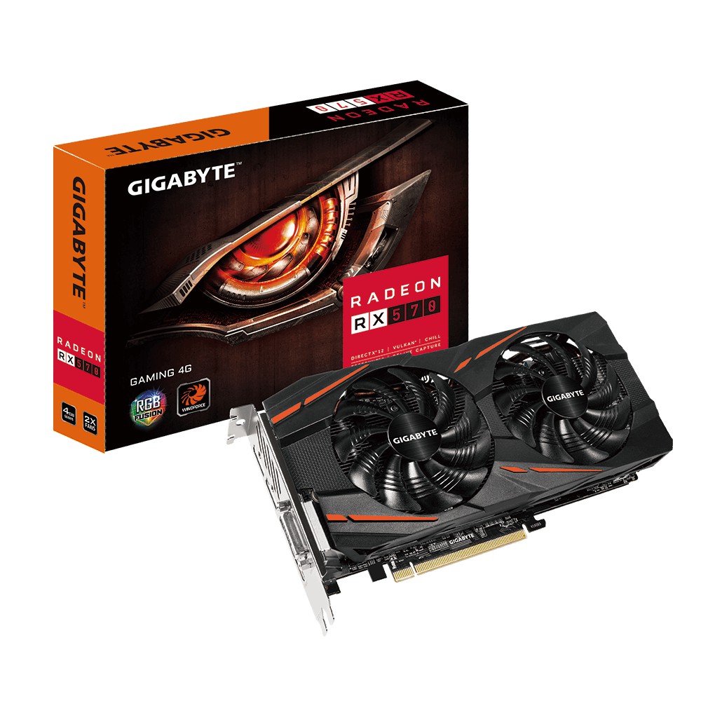 GIGABYTE 技嘉 Radeon™ RX 570 GAMING 4G 顯示卡