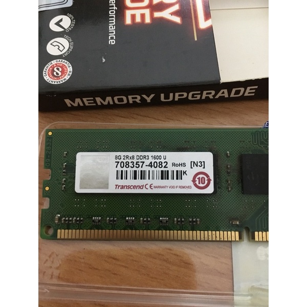 二手記憶體 創見 8G 2Rx8 DDR3 1600U