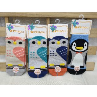 【樂森足居】台灣製造 13~15cm可愛動物Pb 中童襪 止滑襪 兒童襪